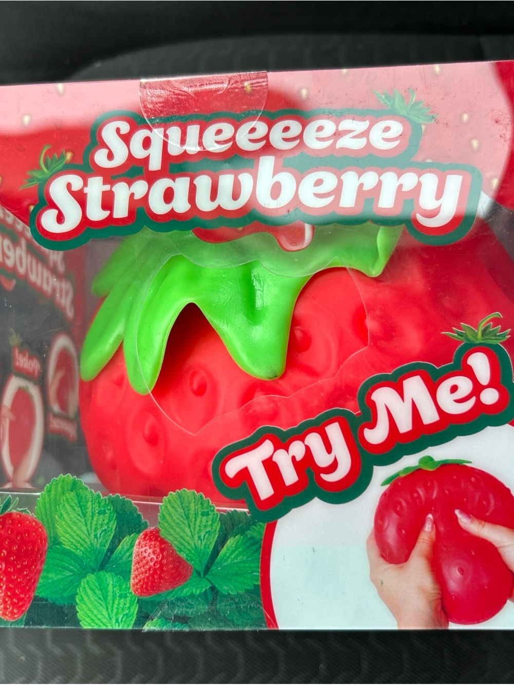 Strawberry Squeeze Stress Toy - Red. Sunny Days.  New in Box